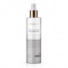 Body Resufacing Micro Peel & Milk (400ml) - 2-faasiline niisutav kehalosjoon kooriva efektiga. Sisaldab PHA happeid.